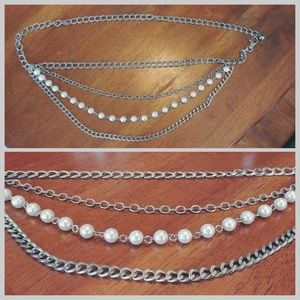 Bead and Chain Fashion Belt